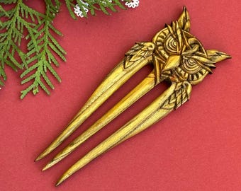 Wooden Hair Stick Dark with carving for women christmas gifts for mom Various Designs Wooden Hair Fork hair pin