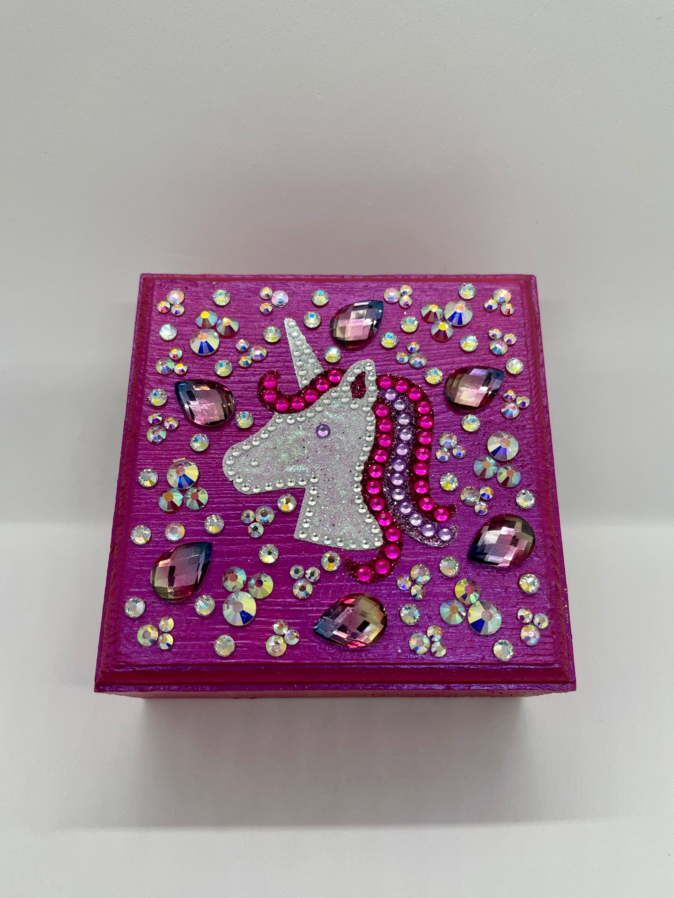 Unicorn Jewelry Box SMALL 3.5x3.5x2 Etsy