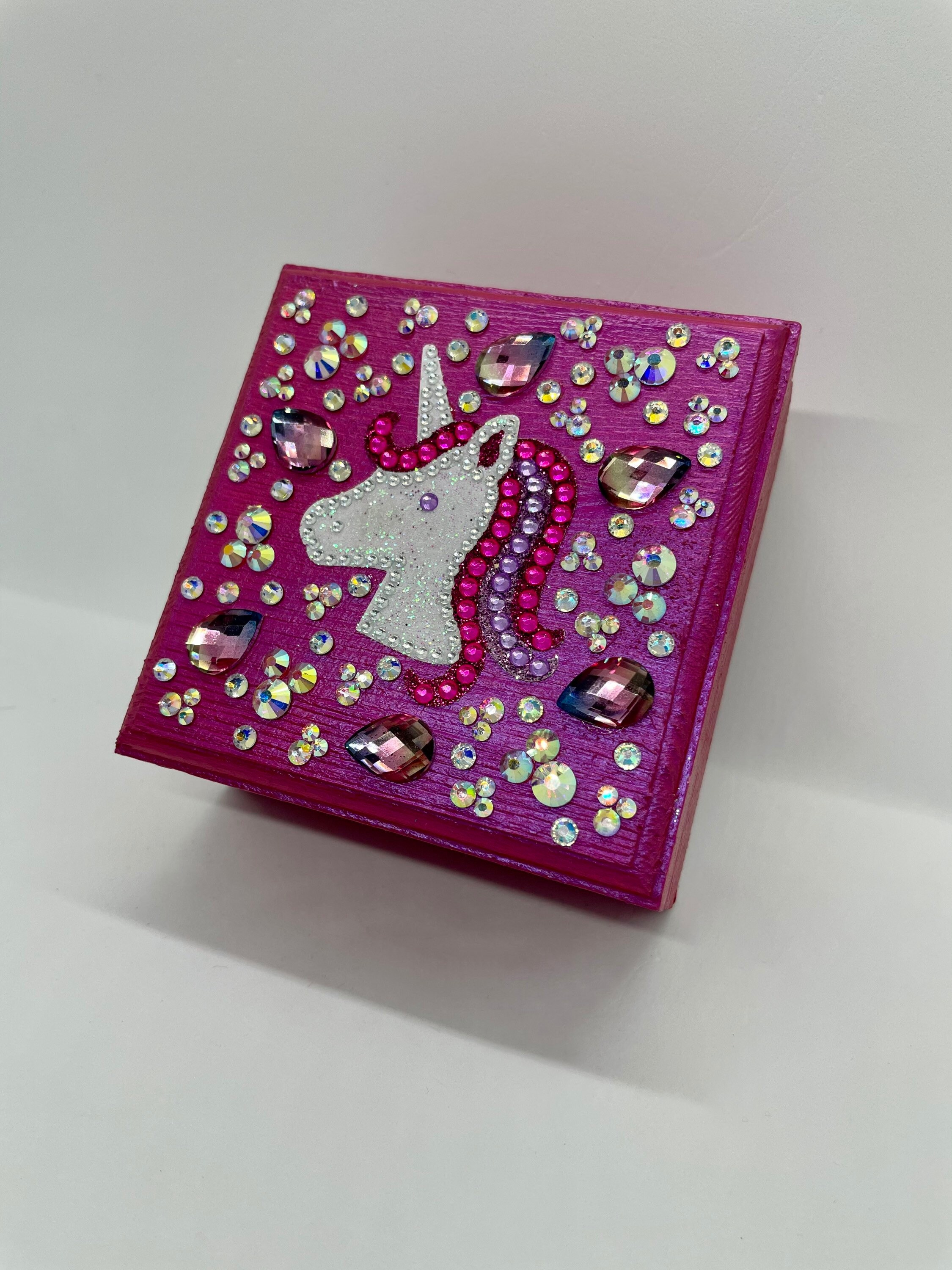 Unicorn Jewelry Box SMALL 3.5x3.5x2 Etsy