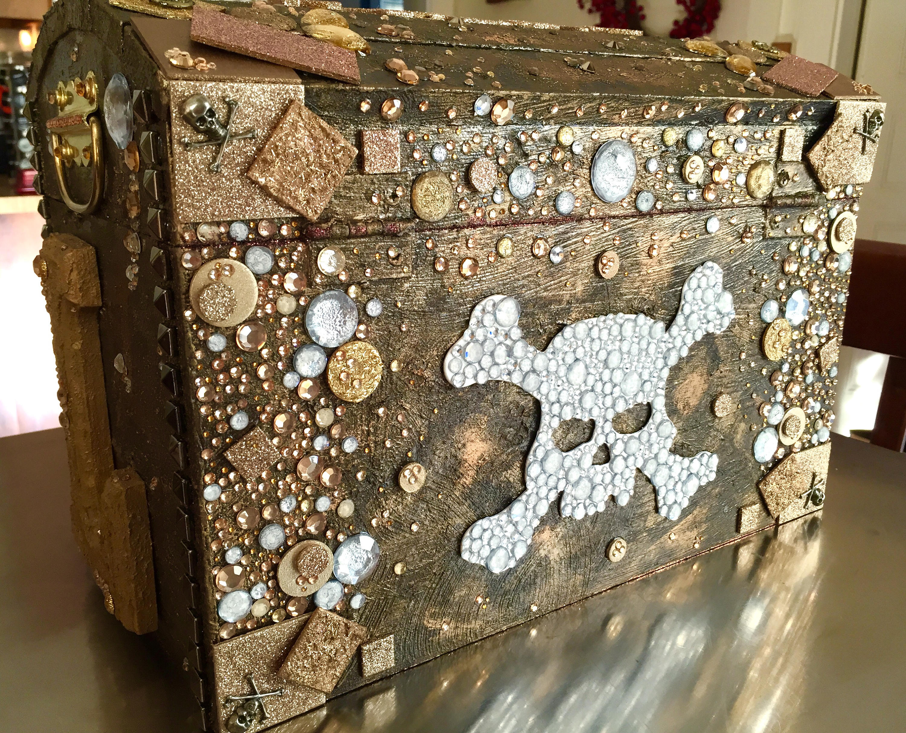 Pirate Treasure Chest with Locks and Latches for Kids Etsy