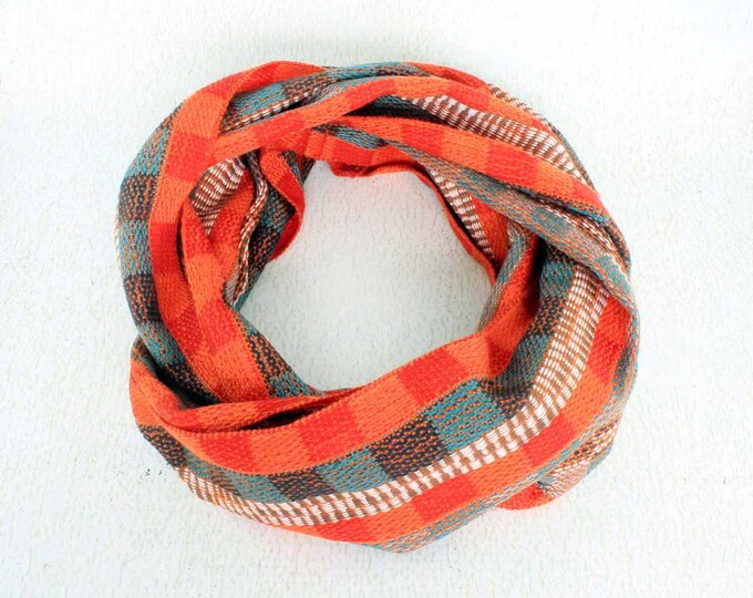Orange Infinity Scarf Infinity Scarves for Women Woven Etsy