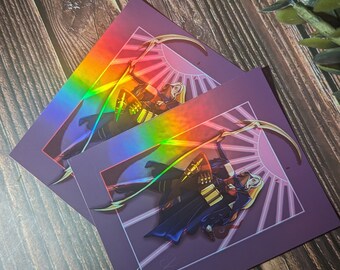 Talaeryn Vampire Tarot Sticker Original Character Artwork Holographic D&D Dungeons and Dragons Inspired Scythe Wizard Blood Cleric