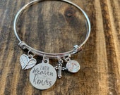 I wish Heaven had visiting Hours Bangle Bracelet- Kids or Adult Size
