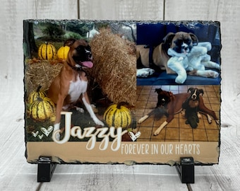 Pet Memorial, Photo Slate, In loving memory, Man's best friend, Loss of a Pet, Forever in our Hearts, Dog Memorial, Cat Memorial