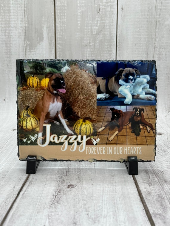 Pet Memorial, Photo Slate, In loving memory, Man's best friend, Loss of a Pet, Forever in our Hearts, Dog Memorial, Cat Memorial