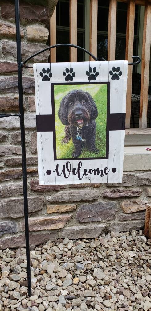 Dog Welcome Flag, Garden Flag, Man's best friend, beware of dog, …