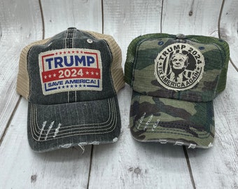 Trump Hat, Trump 2024, MAGA, President Trump, Donald J Trump, trucker hat, patch hat, 45th President, Fix America Again