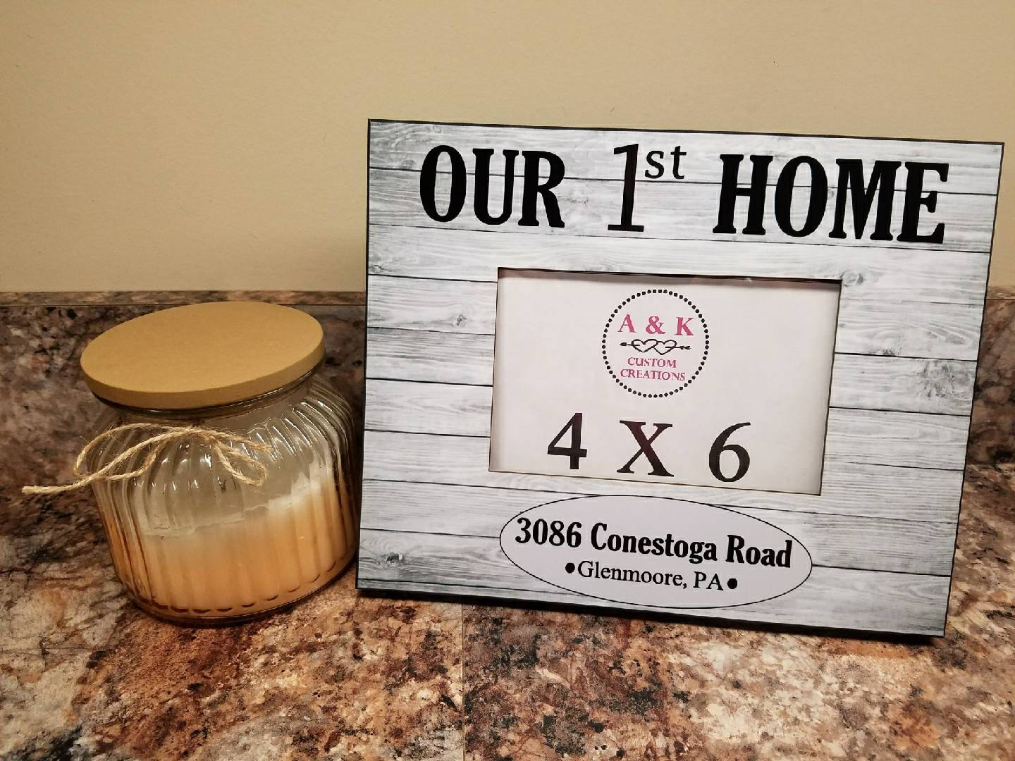 First Home Picture Frame/ Home Sweet Home Frame Etsy