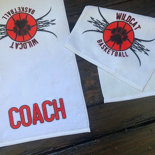 Sports Sweat Towel Athletic Towel Sports Team Basketball Etsy