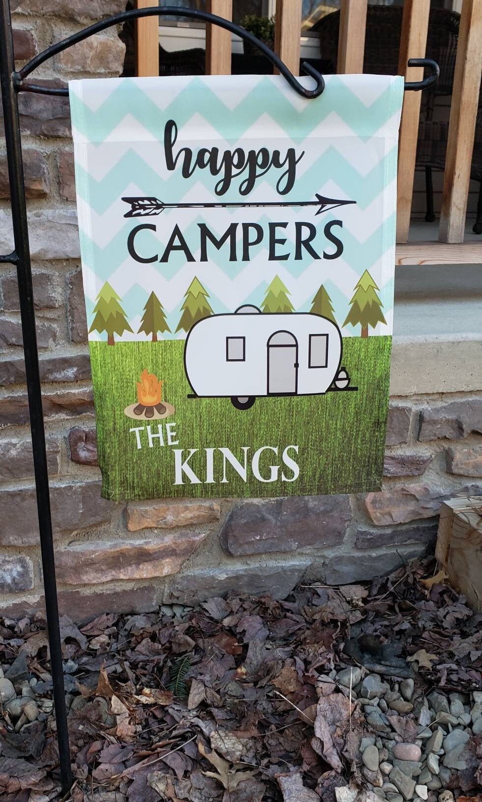 Happy Campers Garden Flag, Camp Life, house on Wheels, Camp Flag, Cam…