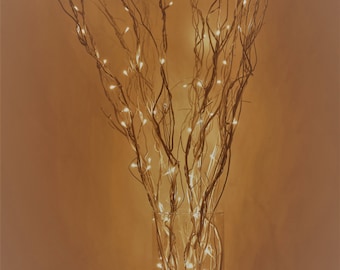 30" LED Lighted Curly Willow Branch Remote controlled