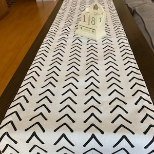Ticking Stripe table runner black white stripe table runners Black white table runner 12 x 72 table runner topper Farmhouse table runner