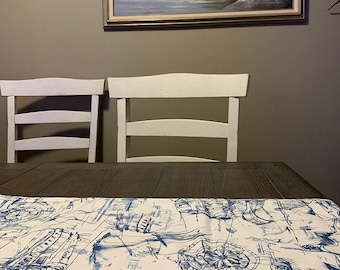 Blue table runner Navy Blue table runner holidays weddings party designer fabric table runner navy blue light blue white table runner topper