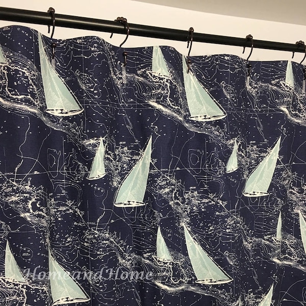 Boat Shower Curtain Etsy