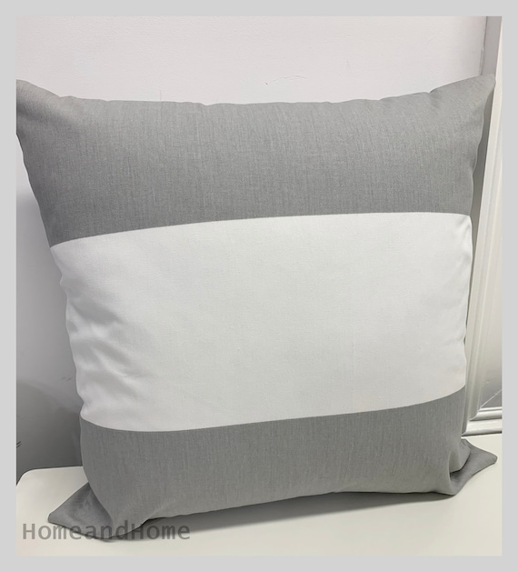 Stripe Pillow Cover Zipper Closure Cabana Pillow Covers Euro Etsy