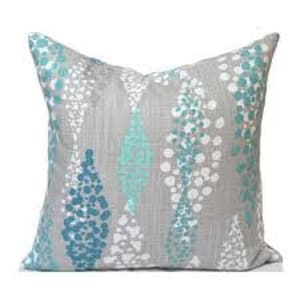 Blue gray pillow Zipper Closure extra long lumbar pillow cover body pillow cover body pillow case 20x 54 14 x 36 Euro Shams Slub Canvas