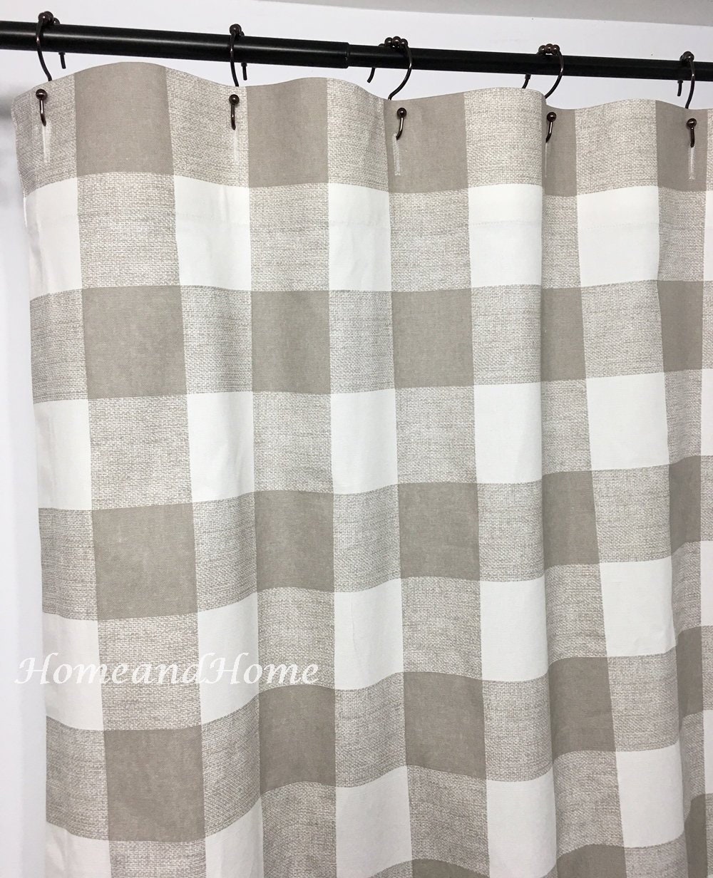 Farmhouse Shower Curtain Check Shower Curtain Buffalo Check Etsy Farmhouse Shower Curtain Check Shower Curtain Buffalo Check Etsy