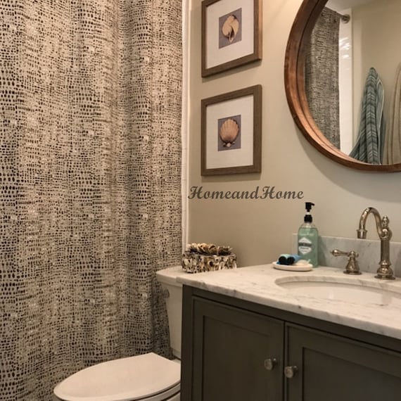 Shower Curtain Slub Canvas Linen Look Black Gray White Fabric Ireland Shower Curtain Slub Canvas Linen Look, Shower Curtain Ideas For White Bathroom