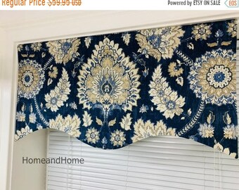 EXTRA WIDE VALANCE 15 X 87 WESTERN 1 Details about   DOCKERS MEDIUM BLUE DENIM TAB TOP 