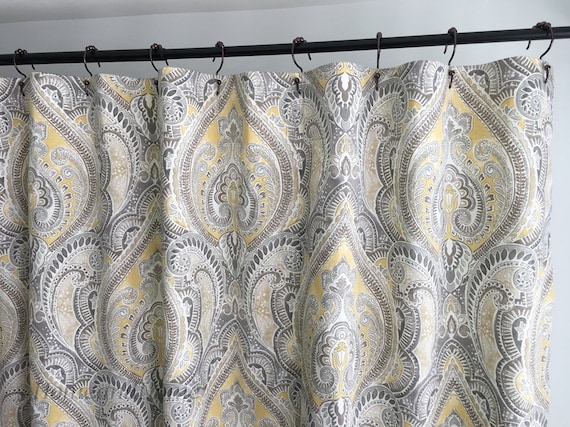 damask shower curtain