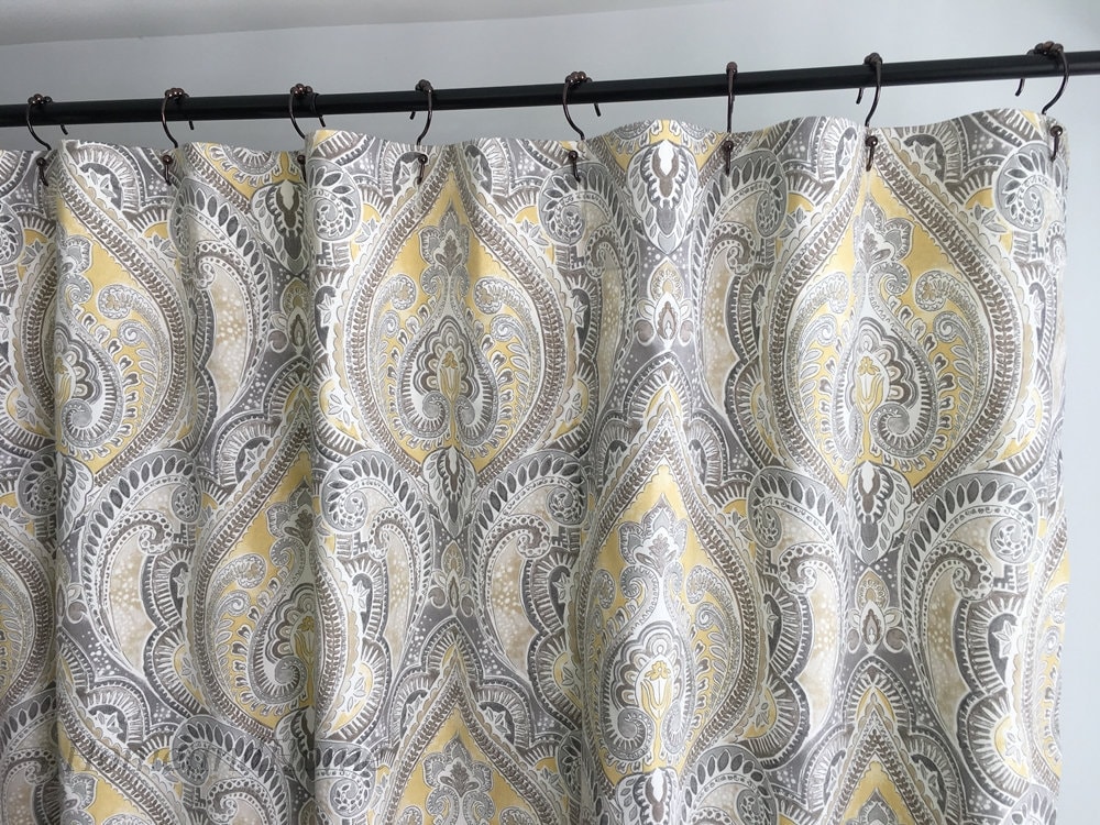 Shower Curtain Paisley Damask 72 X 84 90 Shower Curtain Paisley Damask, 96 Long Fabric Shower Curtain