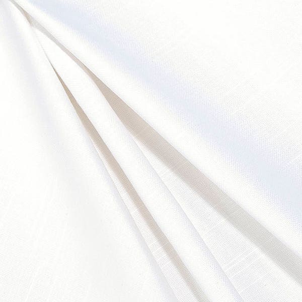 White Cotton Shower Curtain Etsy