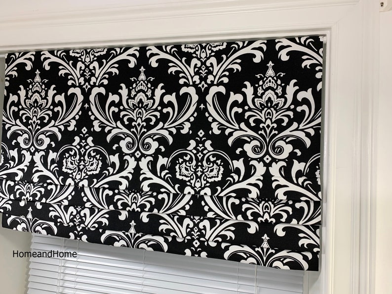 Faux Roman Shade. Flat Roman Shade Valance. Fake Roman Shade Etsy