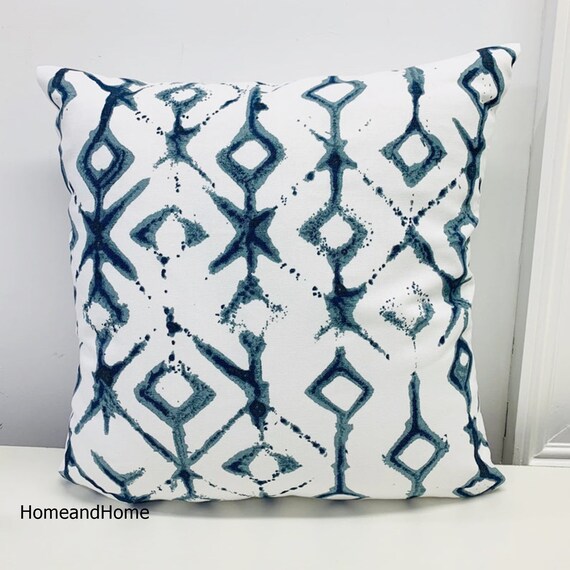 Tribal Pillow Cover Zipper Closure Pillow Cover Macon Brown Natural Ecru Indigo Decorative Throw Pillow Euro Shams Throw Pillow Lumbar 26x26 Etsy Canada