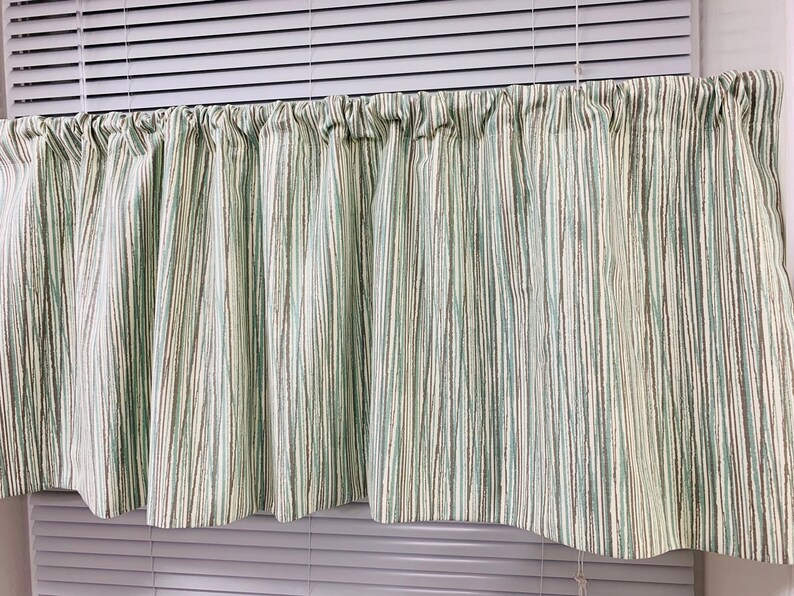 Farmhouse Valances Cafe Curtains Farmhouse Decor Kitchen Valance Stripe Valance Beige Linen Tan Valance Curtain Valance Window Valance Curtains Window Treatments Home Living Commentfer Fr