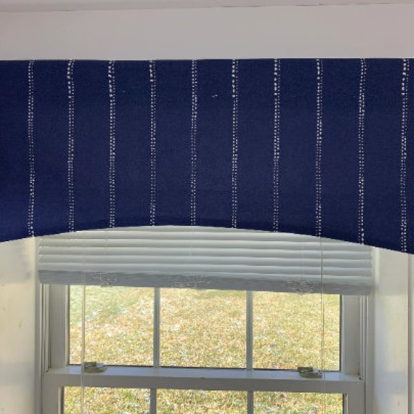 Navy Blue Valance Etsy