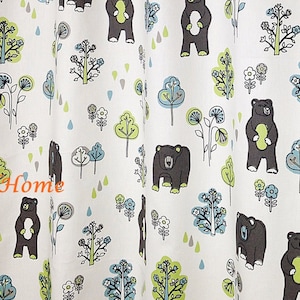 Nursery Valance 50 x 16 Honey Bear Macon Mantis Baby Nursery Valance Topper Window Valance Window treatment custom valance