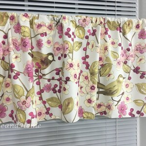 Valance 50" x 16" Waverly In the Air Heather ciruela crema marfil yellonatural diseñador Valance Topper Window Valance Kitchen Valance