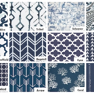 Navy blue Valance blue white Curtain Valance Topper Window Valance Window treatments Kitchen valance Cafe Curtains. Beach house valance