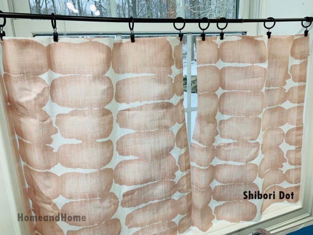 Blush Pink Valance or Cafe Curtains Light Pink Cafe Curtains Etsy