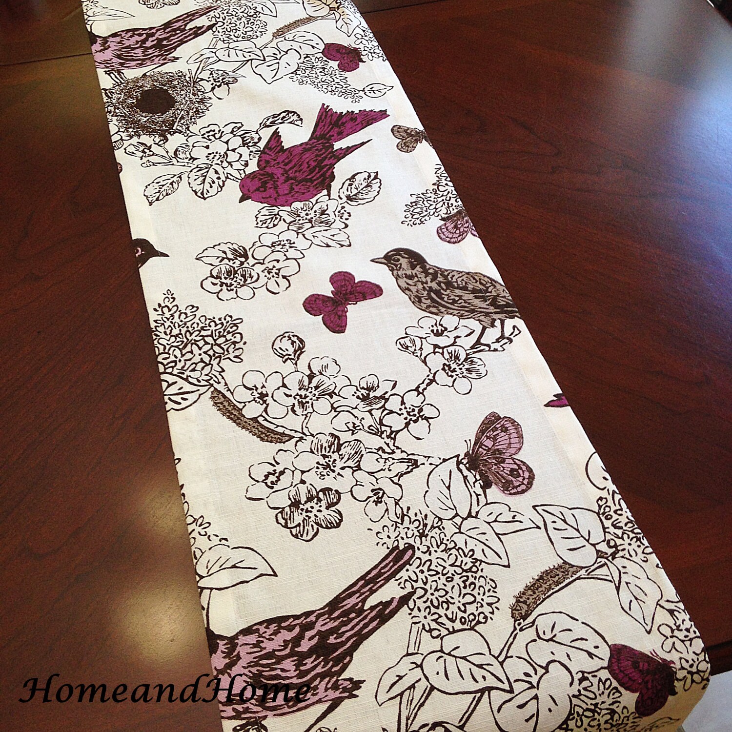 Bird Table Runner Dining Table Runner Holidays Weddings Party Etsy