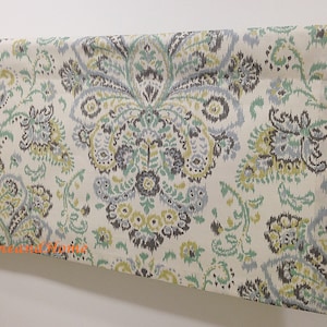 Cortinas de café. Custom cenance Provence Mist Spa green chartreuse Cortina Valance Topper Window Valance Kitchen Valance Kitchen café curtains