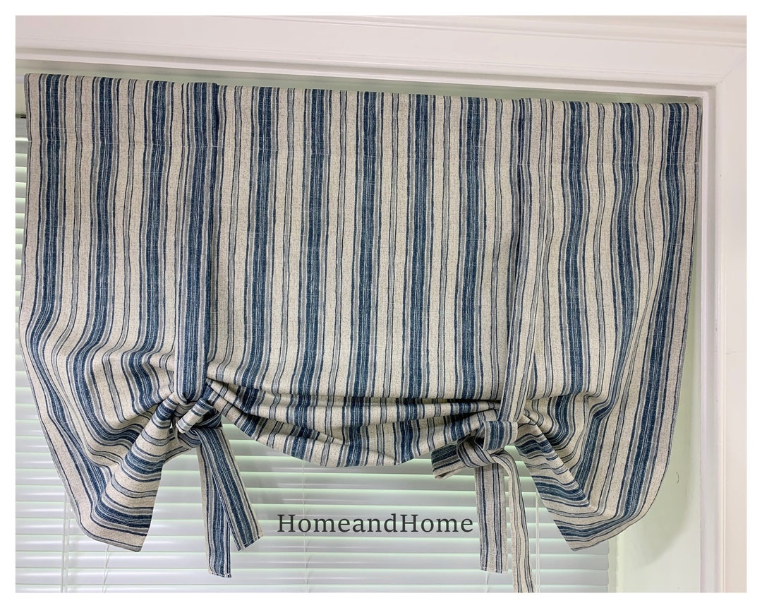 Farmhouse Tie up Curtain. Gray Tie up Valance. Gray Valance. Kitchen