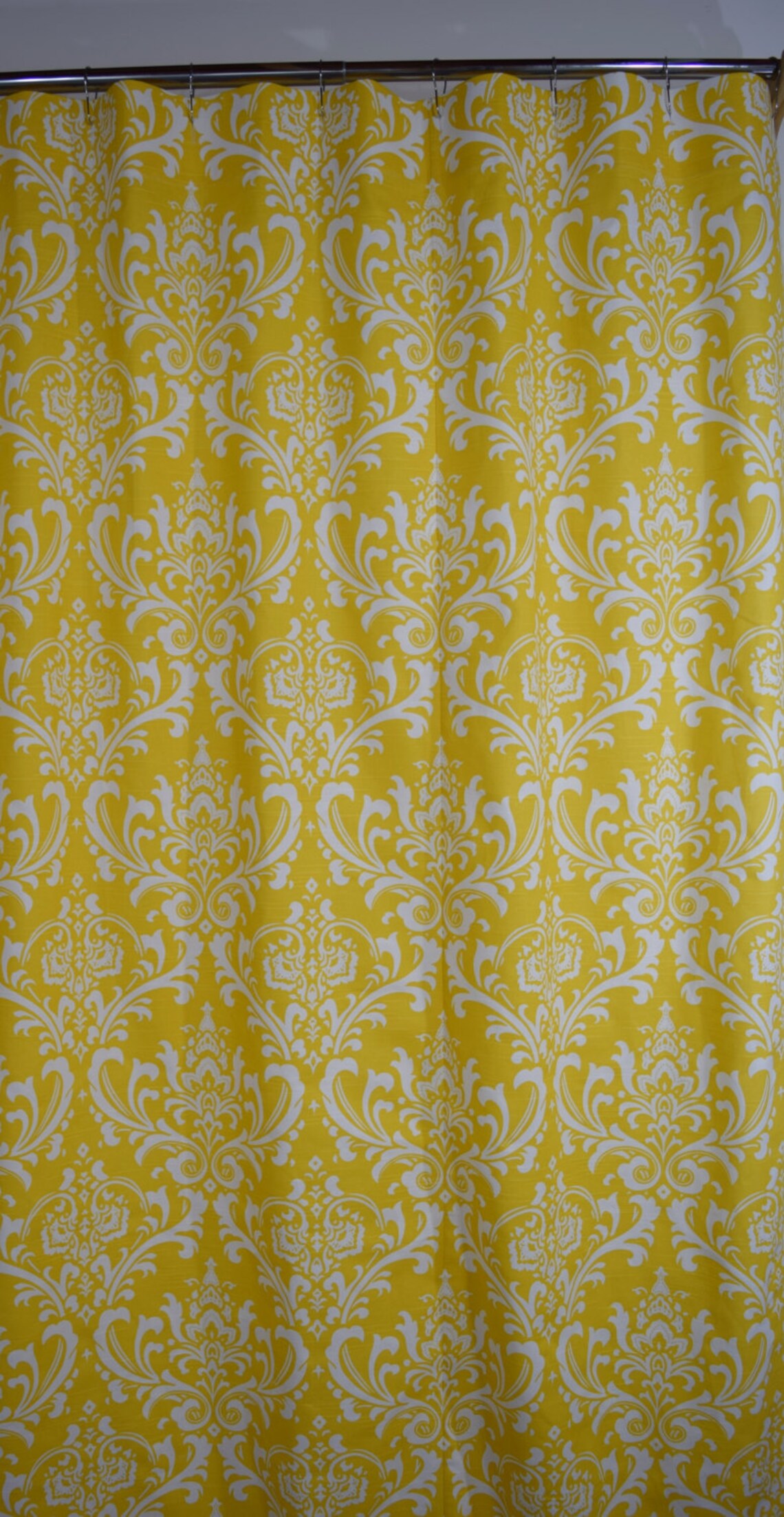 Damask Shower Curtain Ozbourne Wisteria Purple White 52 X 78 Etsy