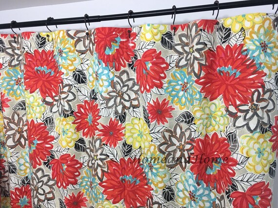 Floral Shower Curtain Cottage Shower Curtain Shabby Chic Etsy