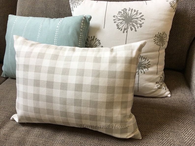 Small Plaid Pillow Cover Zipper Closure Buffalo Plaid Check Etsy