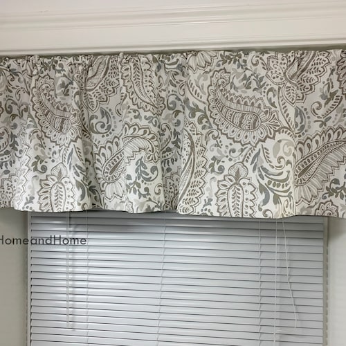 Paisley Valances Paisley Cafe Curtains. Kitchen Valance. Etsy