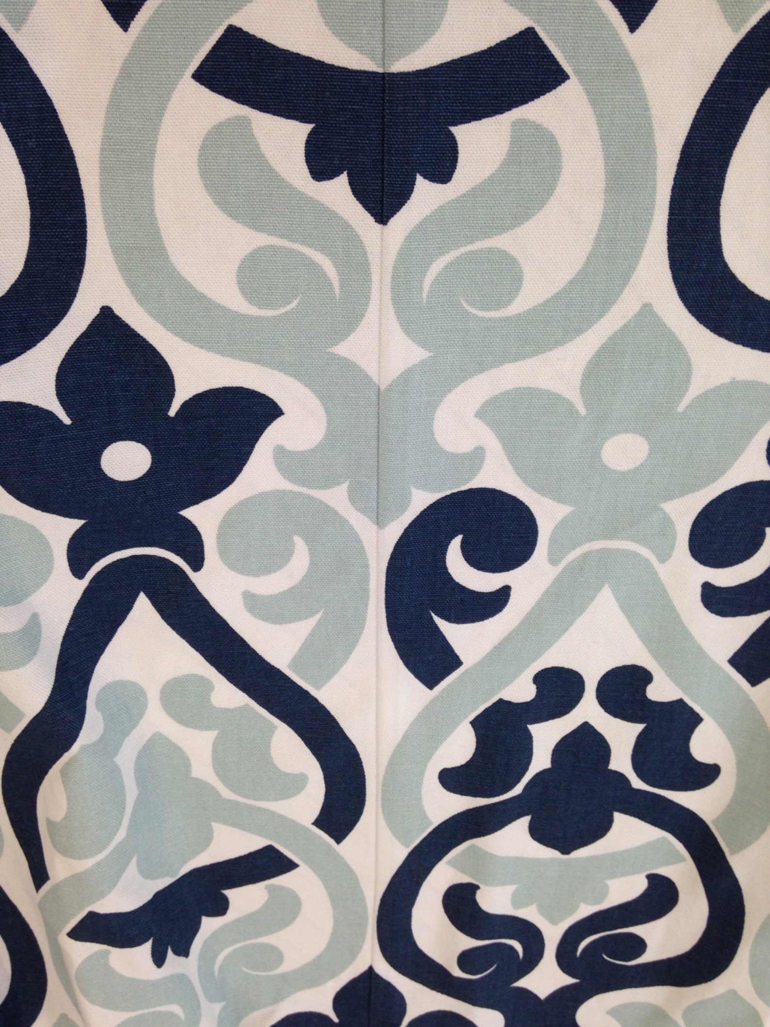 Blue Tile Shower Curtain 178x200cm