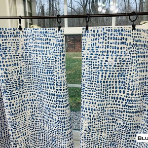 Modern Valance Blue gray Cafe curtains. Slub Canvas Linen Look Gray valance Black Gray Curtain Valance. Window Valance. Custom valances