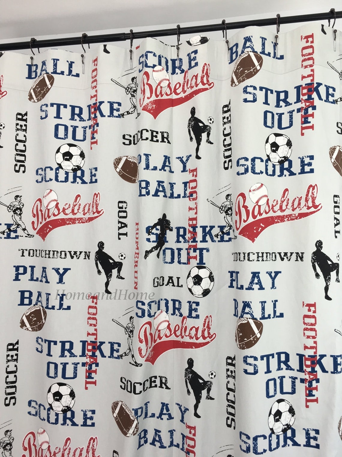 Sports Shower Curtain. Sports Baseball Boys Shower Curtain 54 Etsy