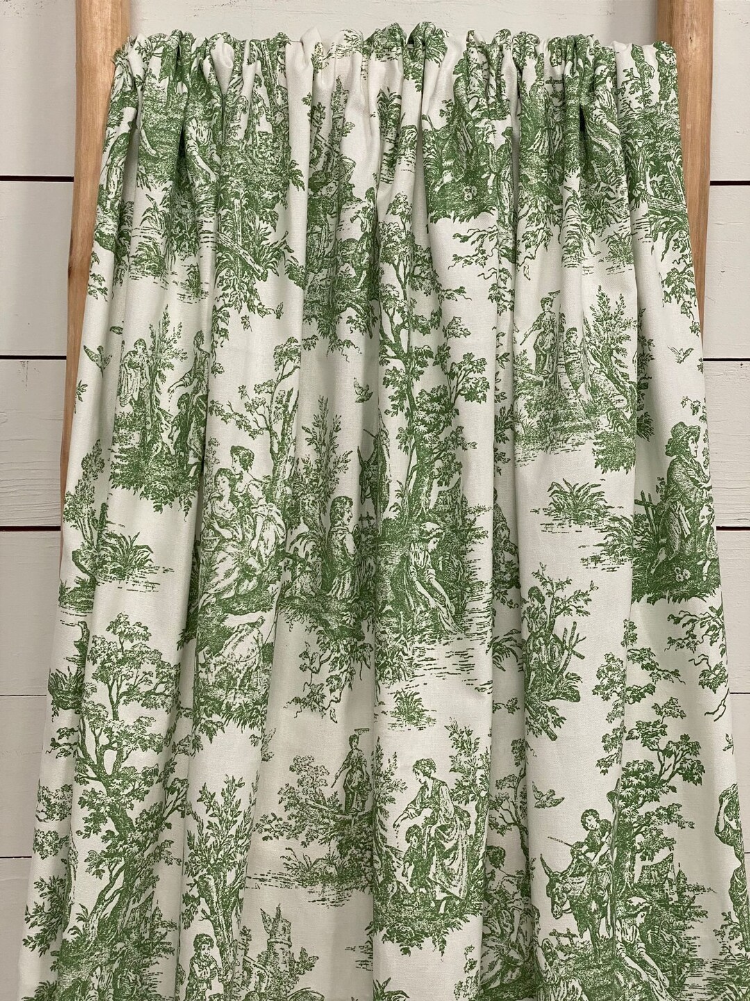 Large Toile Shower Curtain Custom Shower Curtain Colonial Toile Black