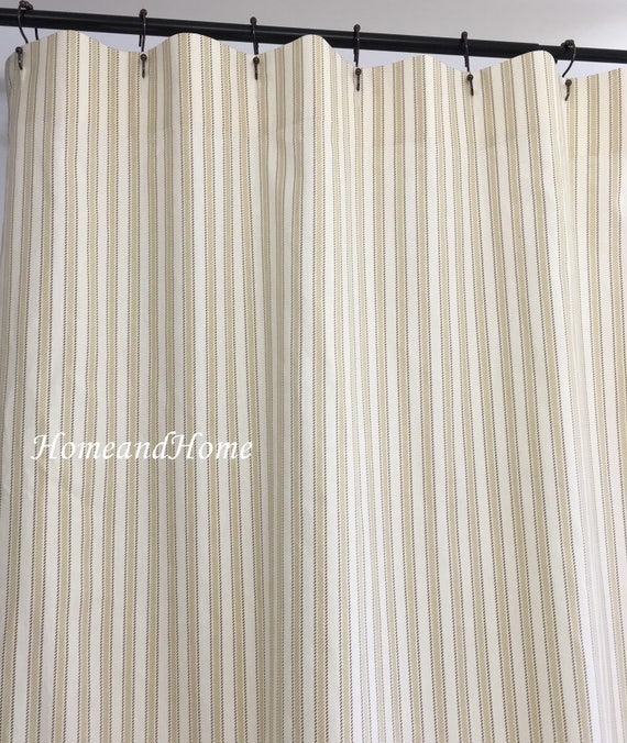 Stripe Shower Curtain Shower Curtains Fabric Shower Curtain 72 Etsy
