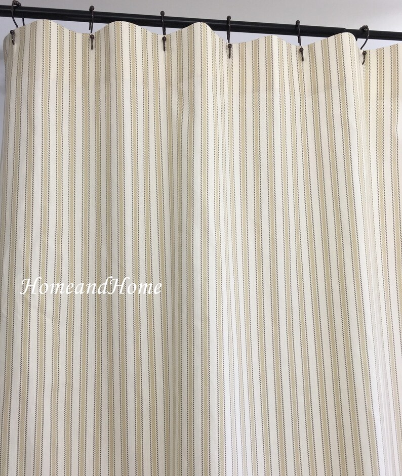 Stripe Shower Curtain Curtains Fabric 72 Image 0