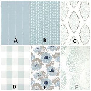 Scalloped Valance lined window valance. Lined valances decorative valance. Snowy blue White. Spa Blue Custom valance. Kitchen Valance