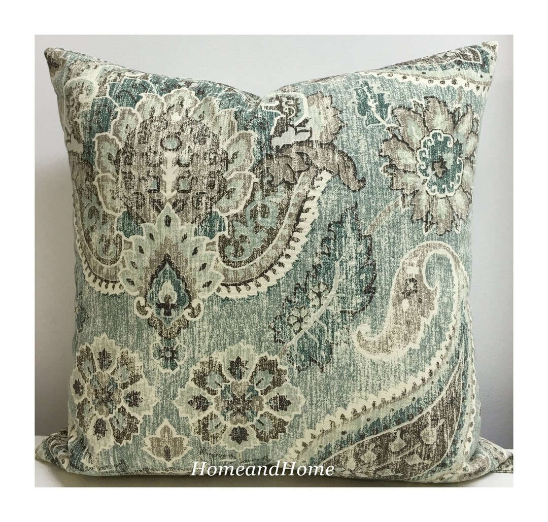 26 X 26 Pillow Cover Paisley Pillow Cover Zipper Closure P Kaufmann