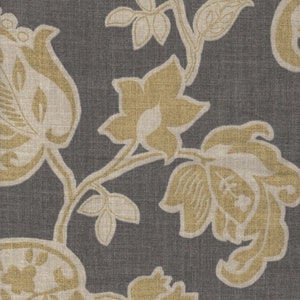 Gray valance Scalloped Valance lined window valance decorative valance Floral Barley grey mustard beige valances  Kitchen Valance